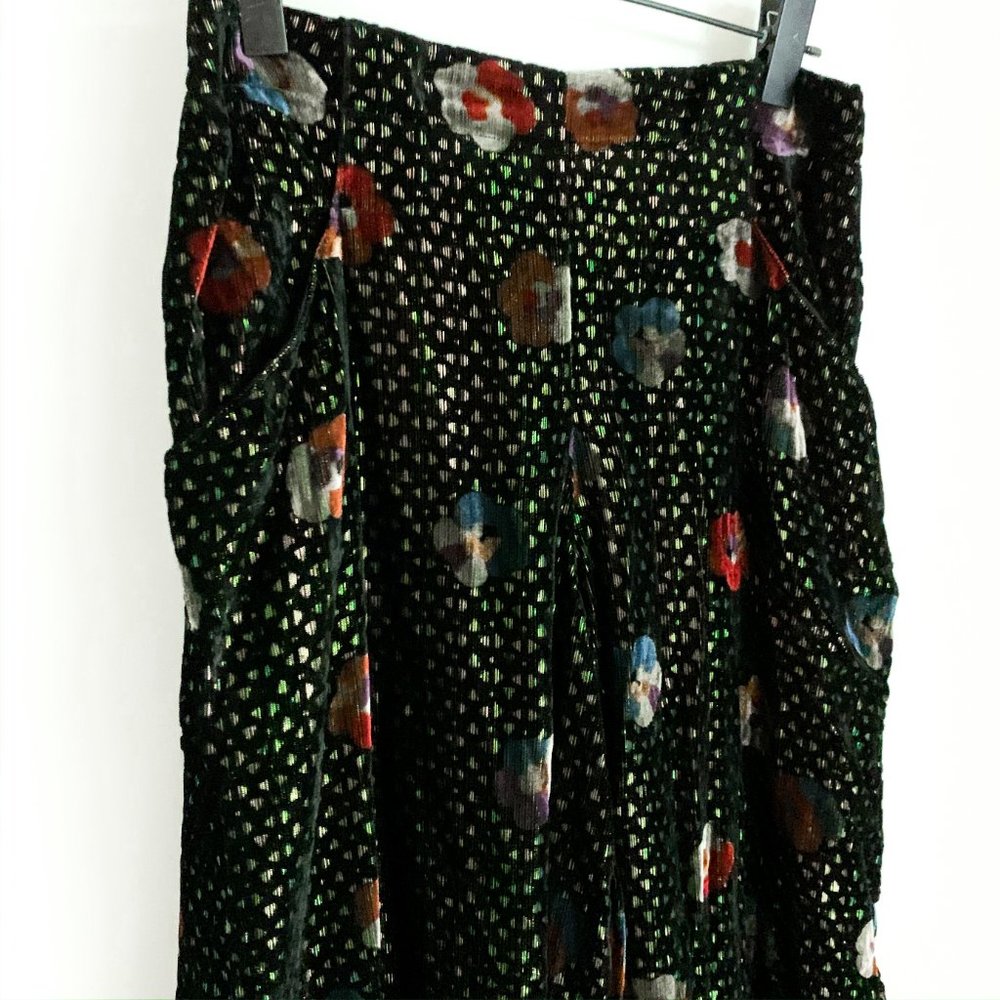 NWT anthropologie pasquette velvet wide-leg pants - Picture 14 of 14